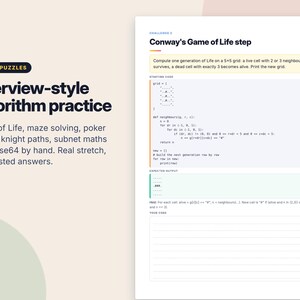 Libro de ejercicios avanzado de Python, rompecabezas de algoritmos y proyectos de codificación en PDF, práctica para entrevistas de trabajo en Python, ejercicios de programación con respuestas. imagen 3