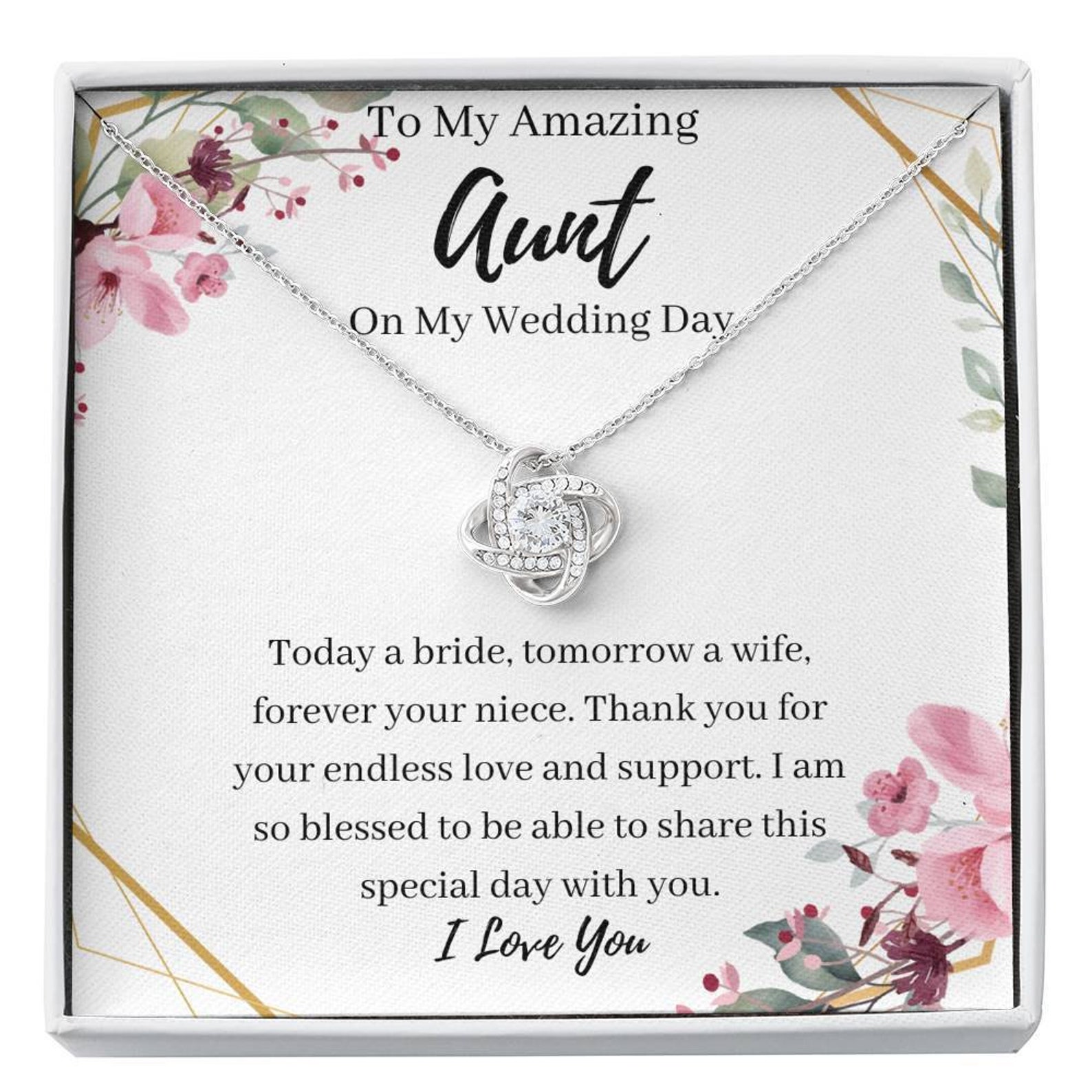 Aunt Of The Bride Gift From Niece To Aunt Wedding Gift From Etsy