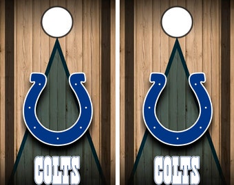 s IC4 Indianapolis Colts cornhole board or vehicle decal 