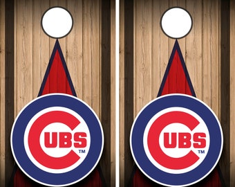 Chicago Cubs cornhole board or vehicle decal s