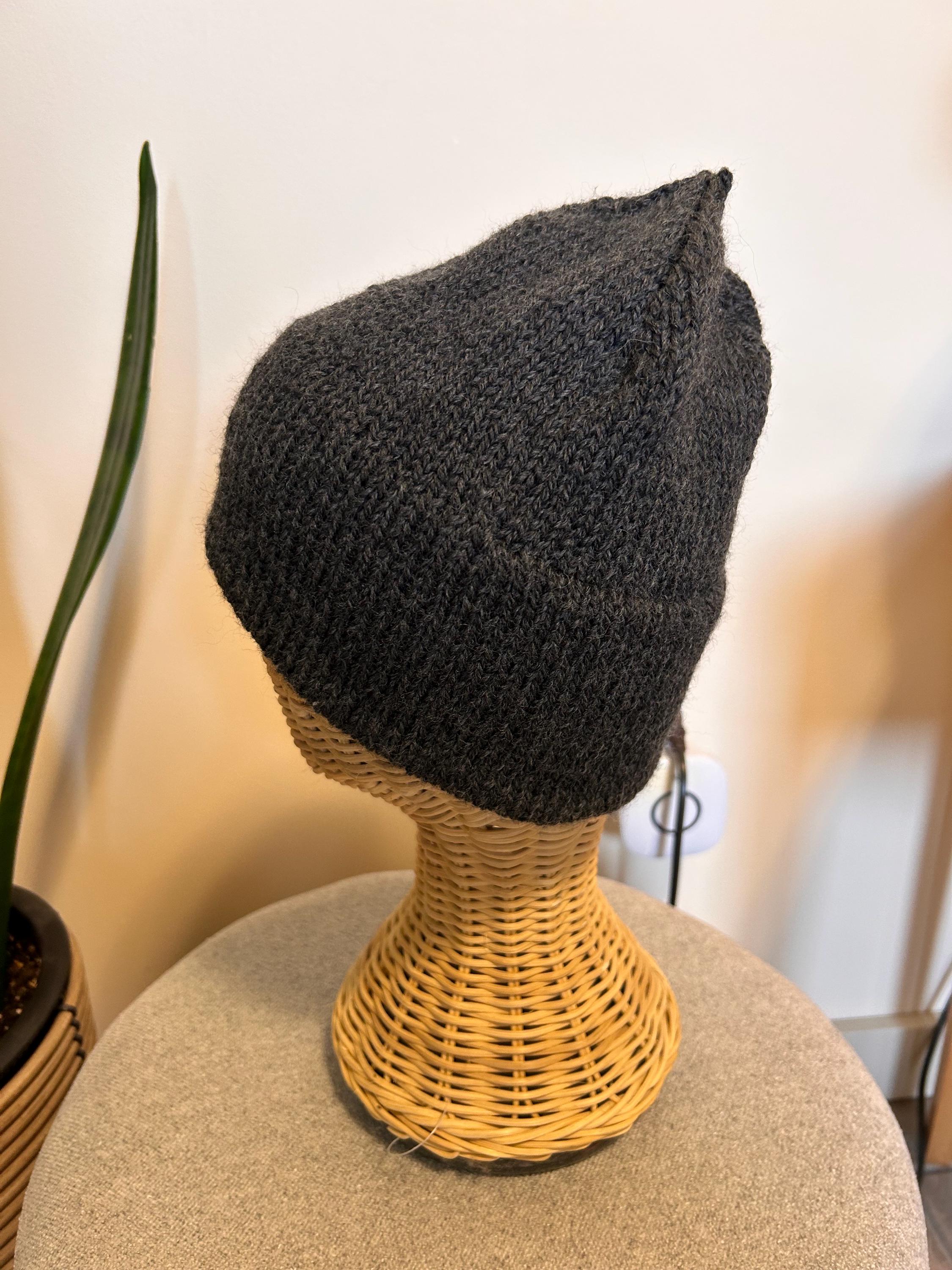 ANNE LABRUSCIANO | BLK WOOL HAT W/ BRN BIRDS adhats - Etsy main image 3