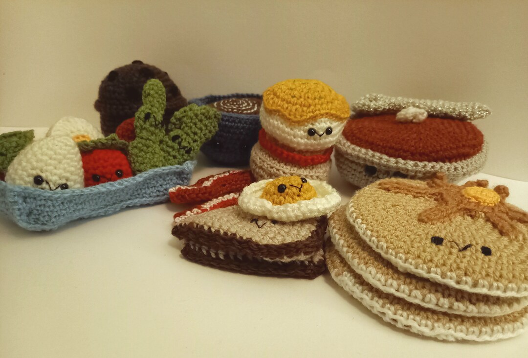 Crochet Wool Toy Food Soup Bento Box Coffee and Muffin Etsy