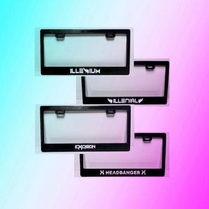 Custom EDM License Plate Frames