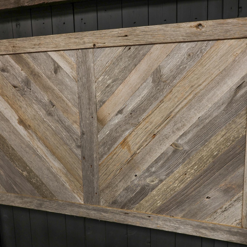 Picture of Reclaimed Wood Headboard - Etsy
