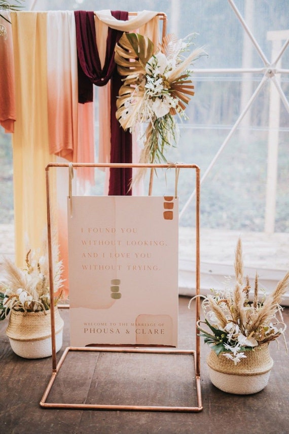 Wedding Sign Stand Wedding Seating Chart Sign Stand Etsy