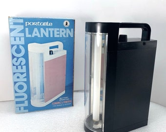 Vintage Portable Fluorescent Lantern Light, Battery Operated 828B, Fifu Brand