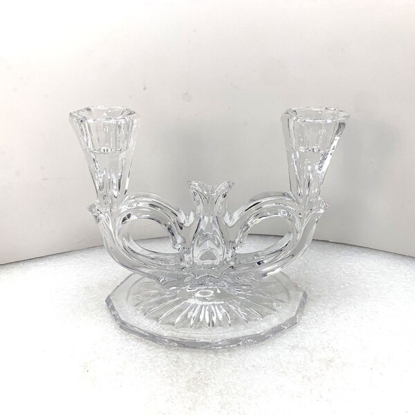 Crystal Double Candle Holder Etsy