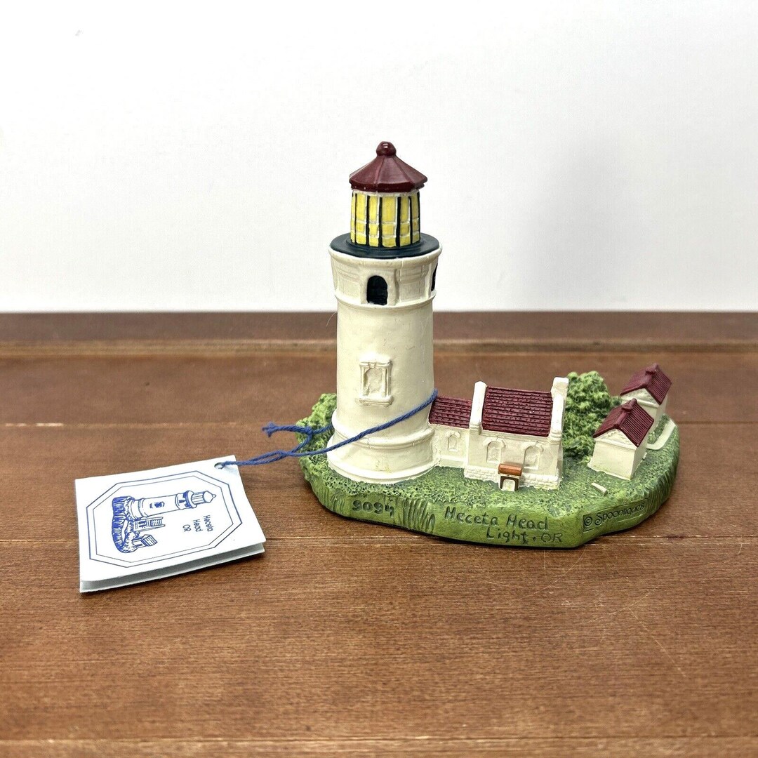 Spoontiques Heceta Head Lighthouse 9094 Miniature Figurine, Vintage - Etsy