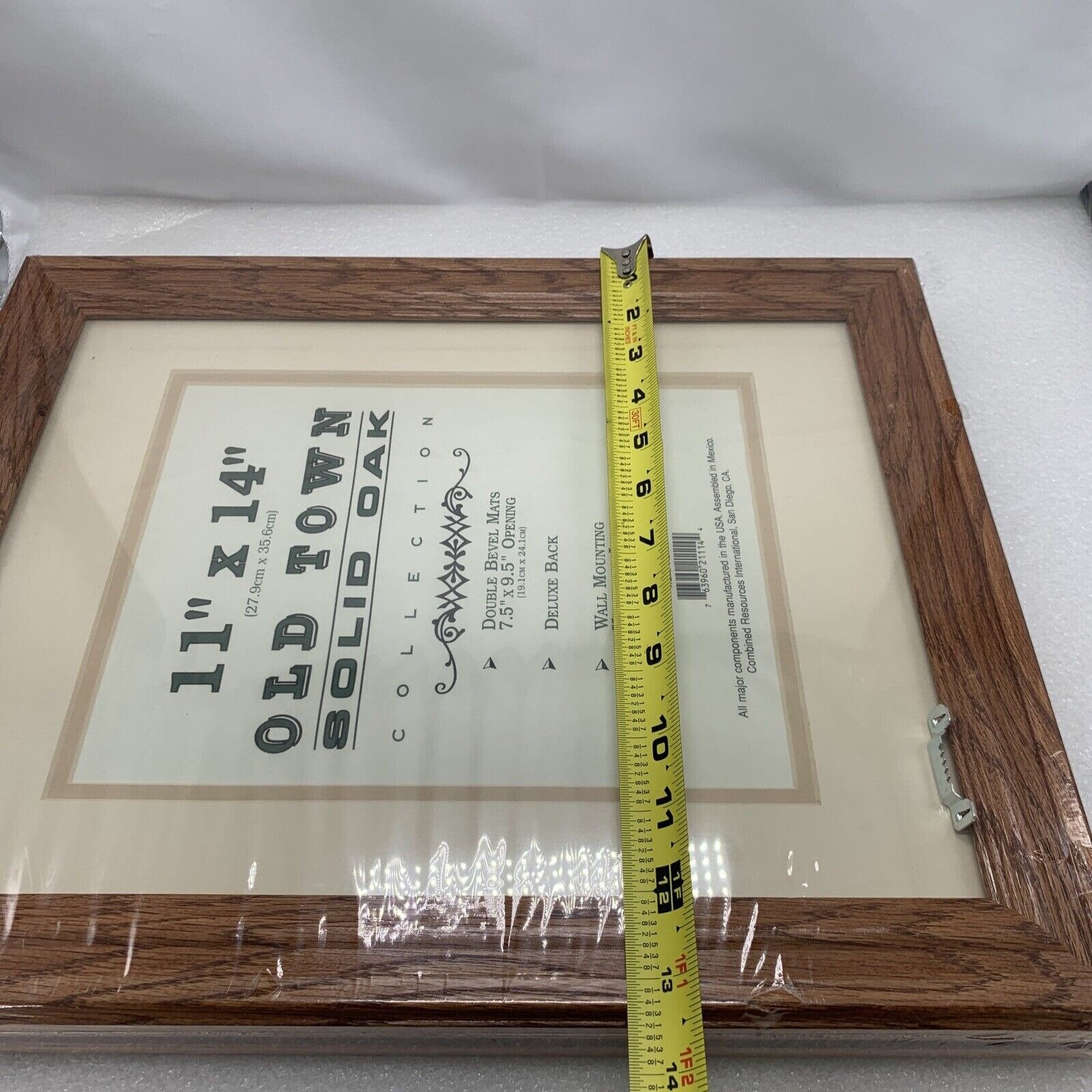 2pack 11x14 Old Town Solid Oak Collection Wood Frames, Double Bevel