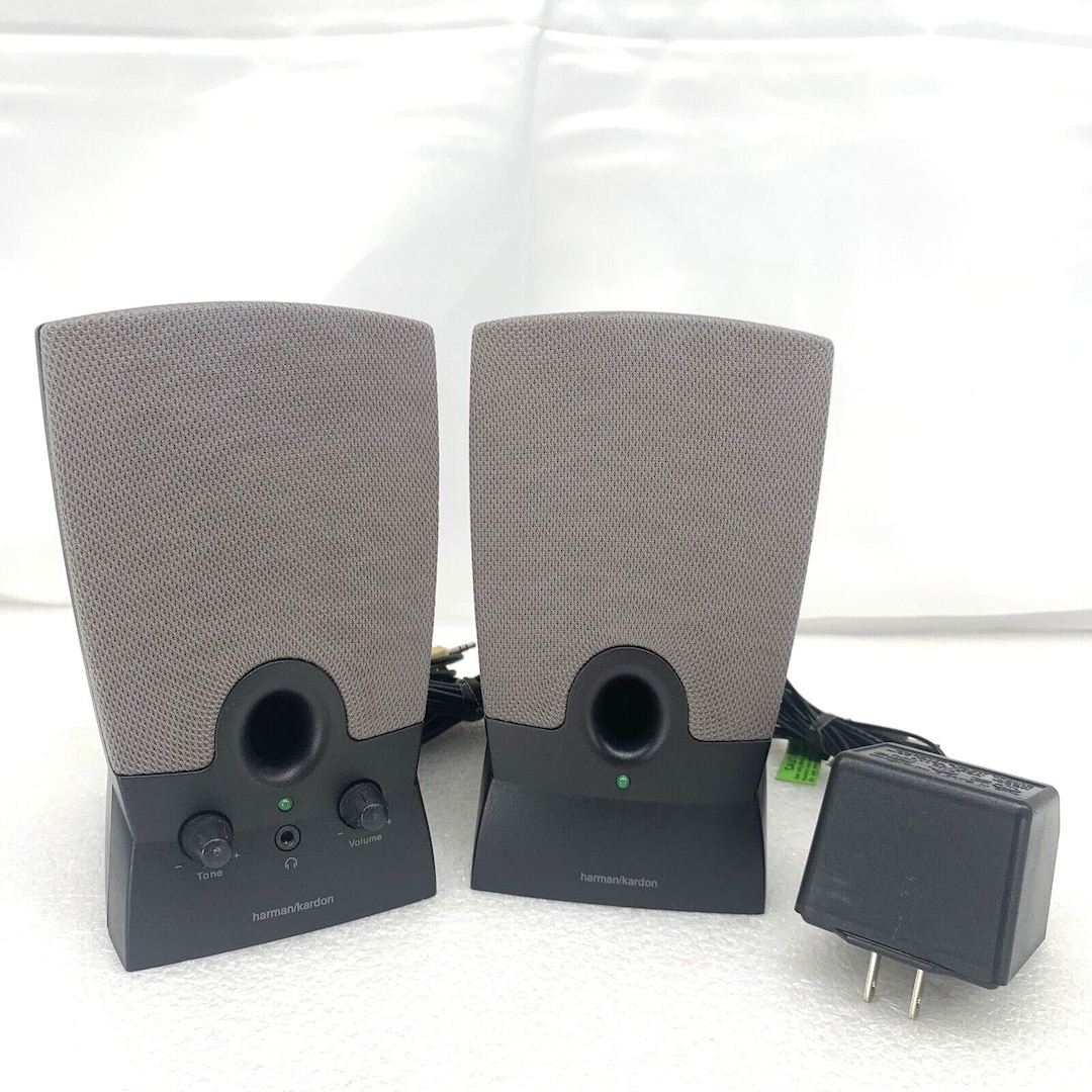 Harman Kardon Computer Desktop Speakers Model REV A00 With Etsy