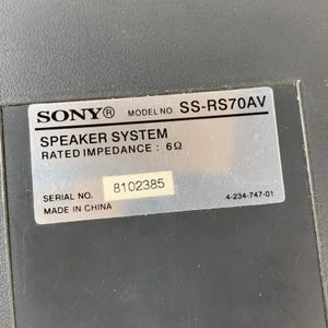 Sony SS-RS70AV 2-Way Bookshelf Speaker Single Unit 6 Ohm image 7