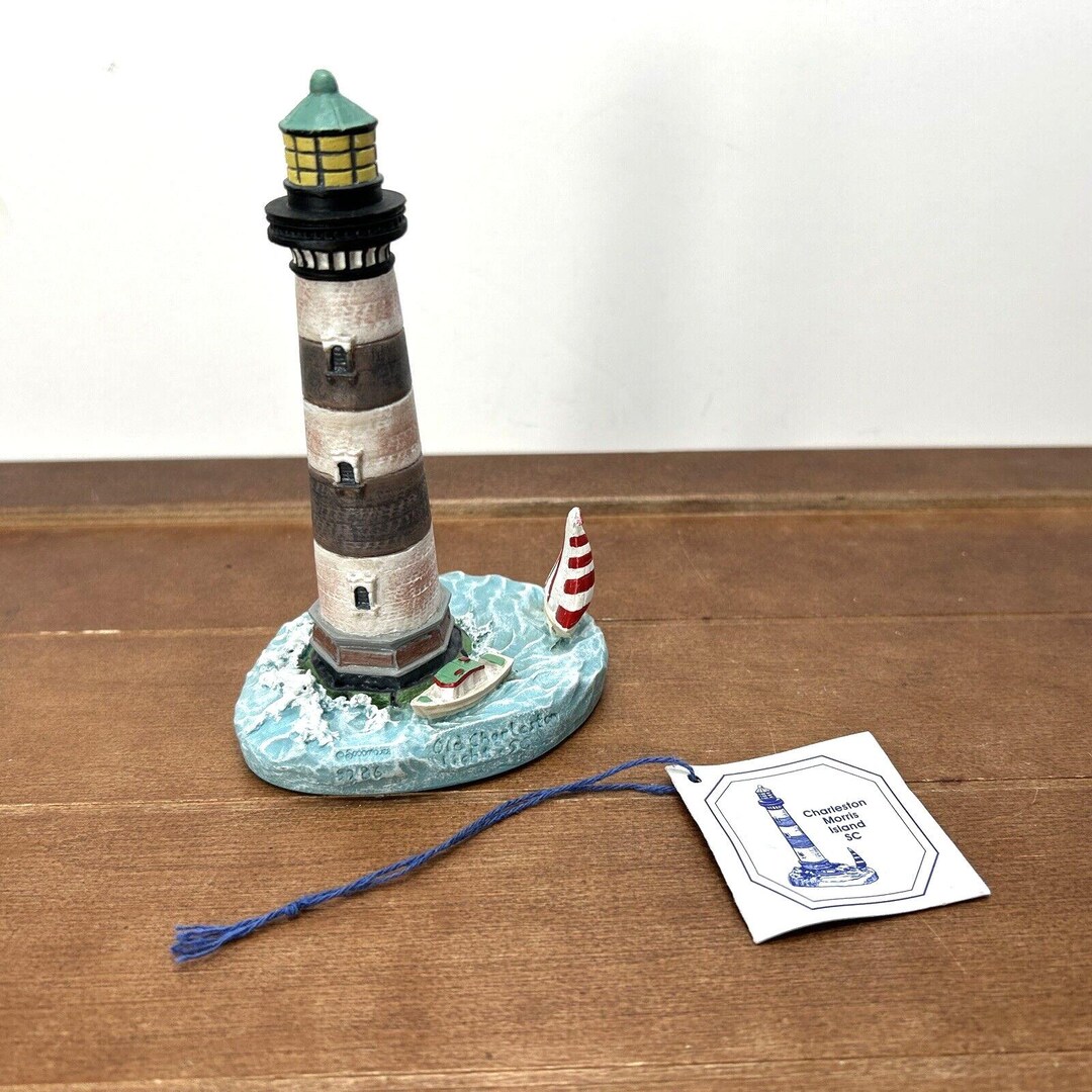 Spoontiques Charleston Morris Island SC Lighthouse 9286 - Etsy