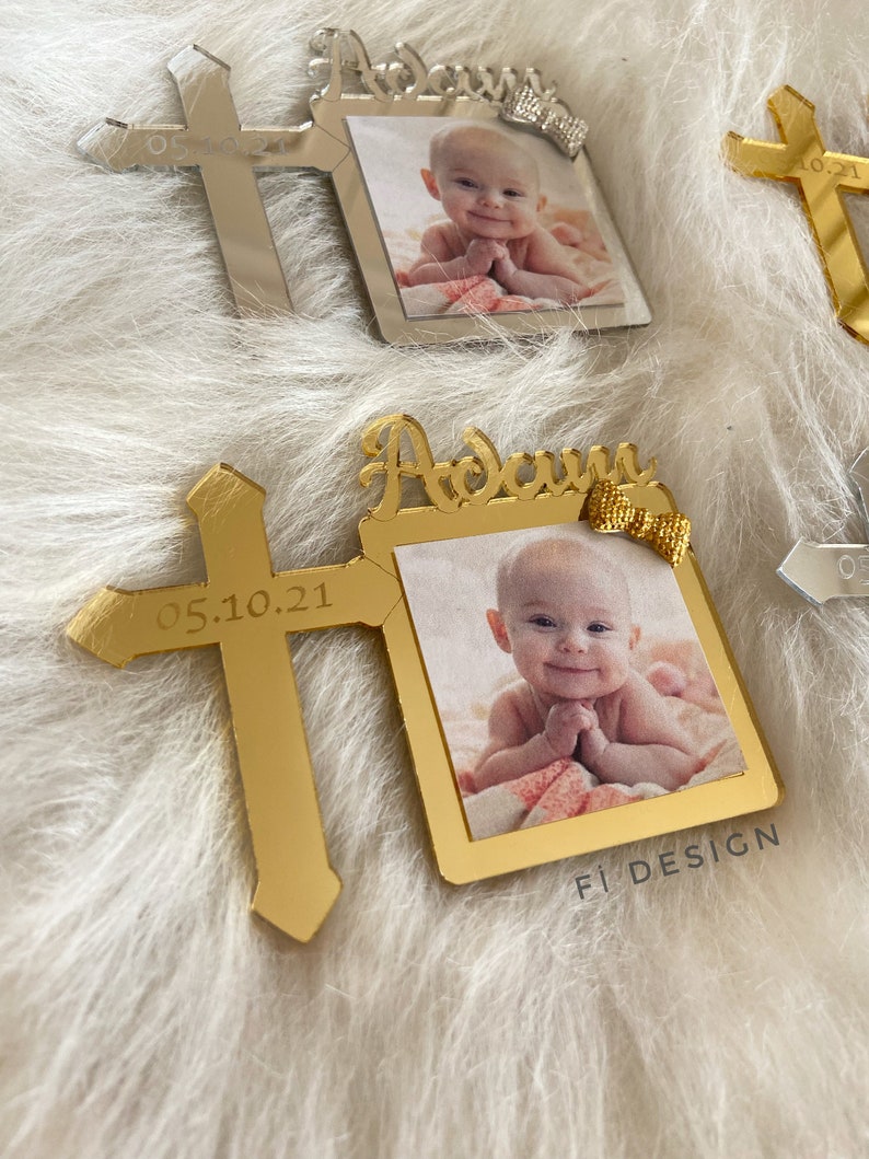 Baptism Frame Favors Personalized Baptism Photo Favors Etsy