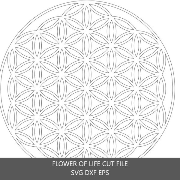 Flower of Life SVG EPS DXF