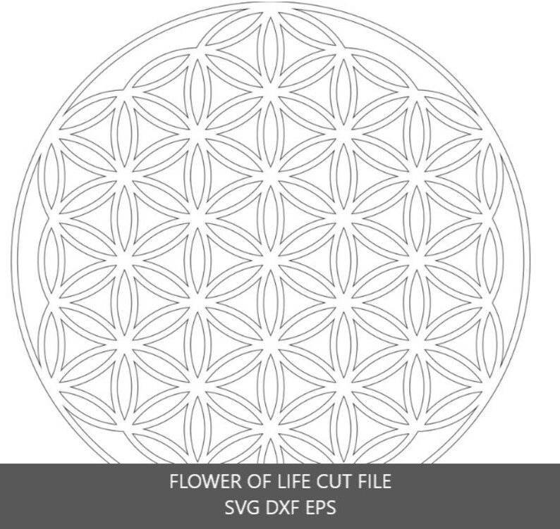 Flower of Life SVG EPS DXF Etsy Australia