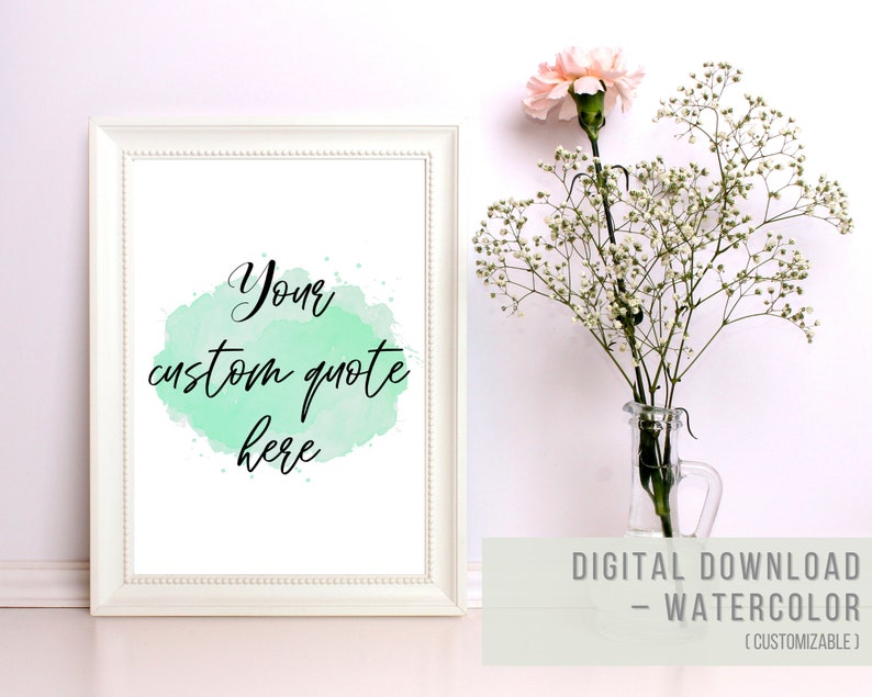 Custom Quote Printable Wall Art. Aesthetic Home Decor. Custom | Etsy