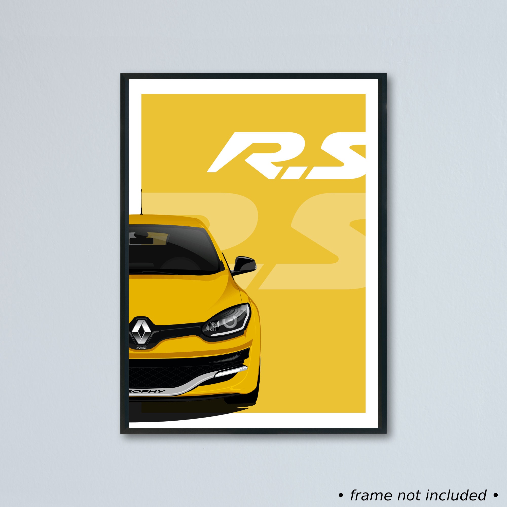 Poster Renault Clio 2 RS Ph.1 - Gris Titane - Edition Limitée