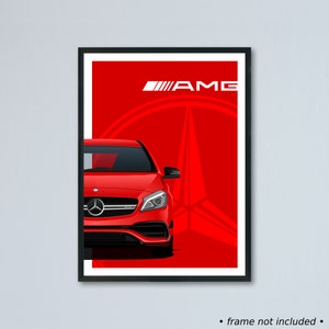 mercedes amg vector art Sticker for Sale by MeddBlack