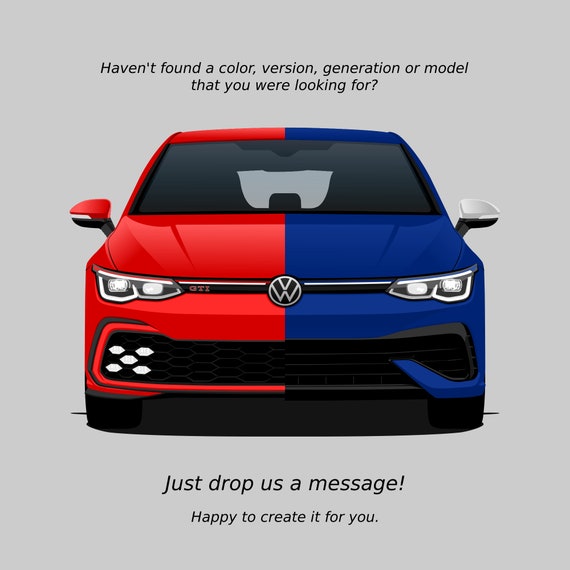 Sticker Volkswagen GTI Fast 2 - Taille et Coloris au choix