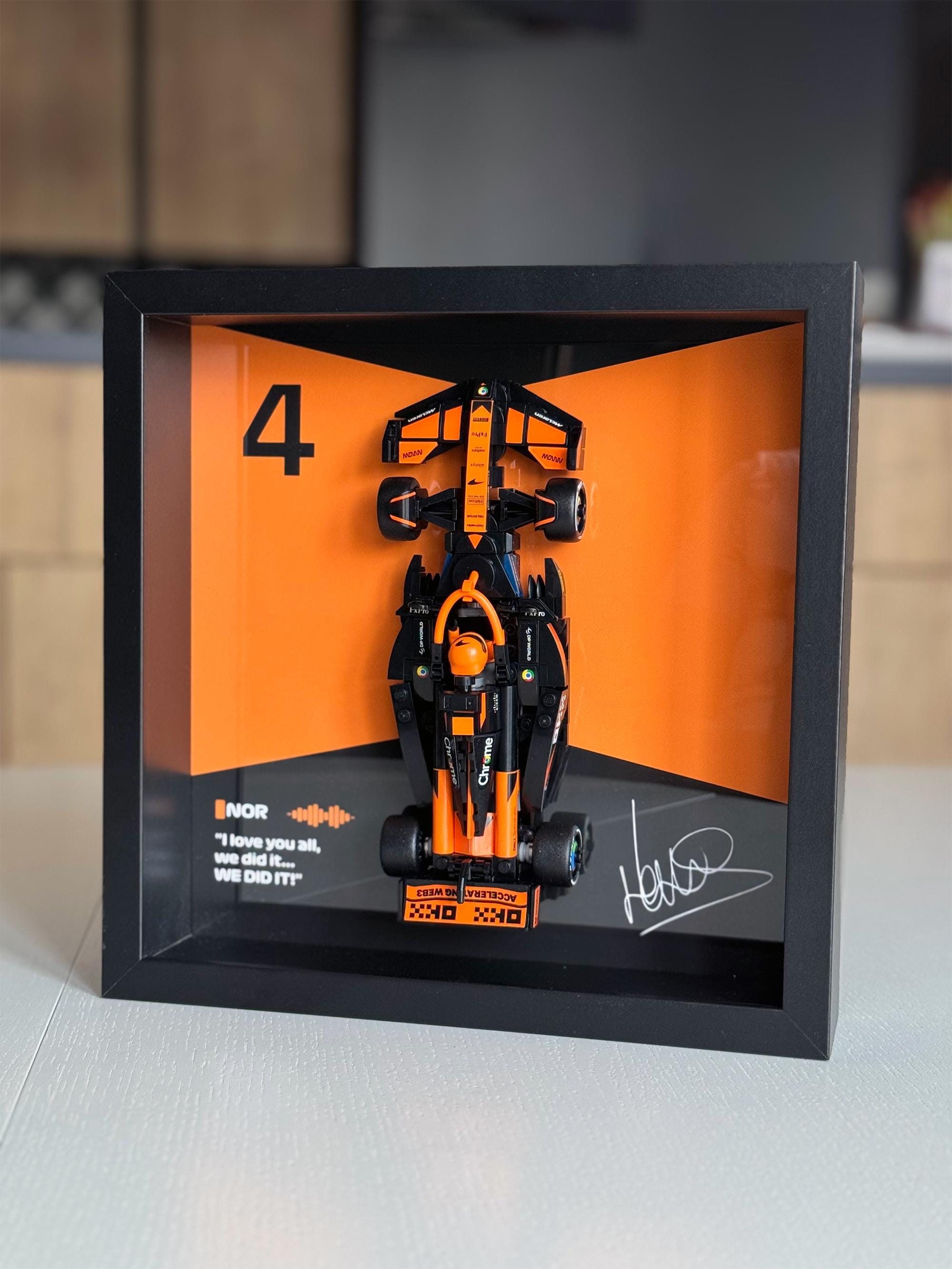 3D Frame Lando Norris for LEGO® Speed Champions McLaren F1® Team MCL38 Race Car 2024 - 77251 | LN4 F1 Formula One MCL36 MCL60