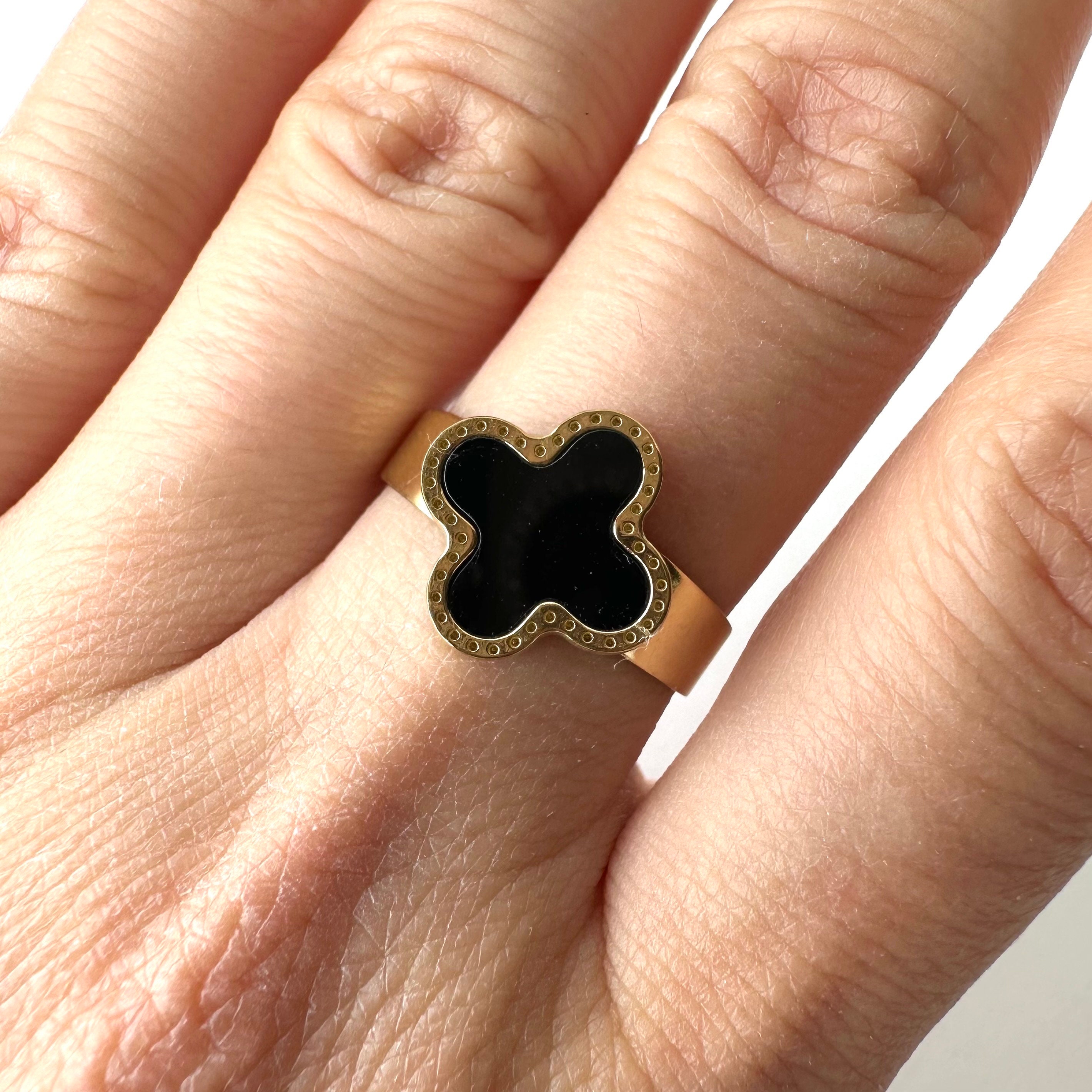 Van cleef ring best sale black