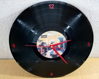 OASIS Definitely Maybe VINYL LP Record Wall Clock