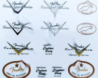 56 - Selezione del logo del set Fend@r Cust@m sh@p (decalcomania ad acqua o adesivo autoadesivo)