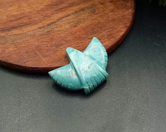 Turquoise Carving Eagle Stone, Bird Necklace, Flat Back Eagle, Loose Bird Charm, Hand Carve Crystal Eagle Pendant, For Gift, Women Jewelry