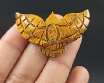 Crystal Carving Eagle Bird, Natural Mix Gemstone, Loose Eagle Charm, Carved Bird, Animal Pendant, For Gift, Jewelry Making