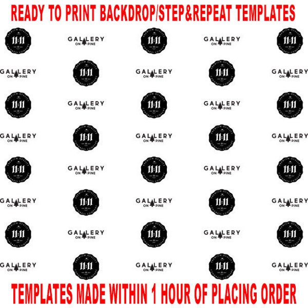 CUSTOM Backdrop/Step&Repeat design templates **FAST SERVICE**