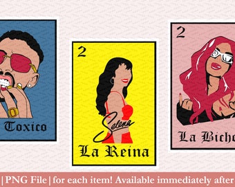 Böser Hase || Selena Cabochon || Karl G || Loteria Karten || SVG || PNG ||