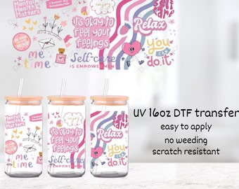 UV DTF 16 Unzen Cup Wrap || Selbstfürsorge