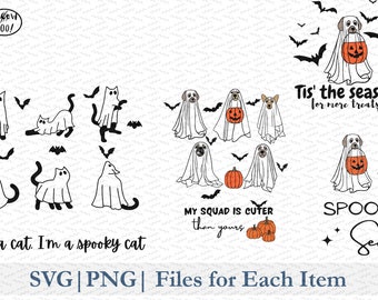 Boho || Niedliche Tiergeister || SVG || PNG || Katze || Hund