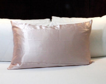 Blush Pink Mulberry Silk Pillowcase: 22 Momme with Hidden Zipper
