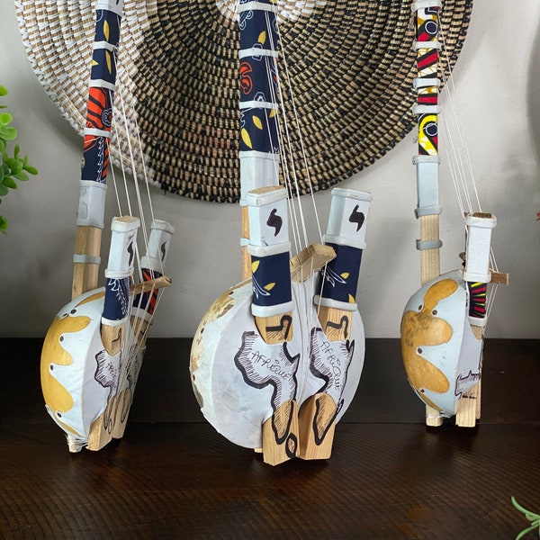 Kora Handmade Musical Instrument| Home Décor Gift| Art Décor Made in Mali| Interior Décor| Housewarming African Kora|