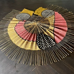 African Mudcloth Table Runner, Africa Home Wall Decor, Boho Wall Table Runner Brown Bogolan,   Ethnic Table Runner, Handmade Table Runner