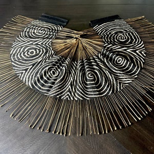 African Mudcloth Table Runner, Africa Home Wall Decor, Boho Wall Table Runner Black Bogolan,   Ethnic Table Runner, Handmade Table Runner