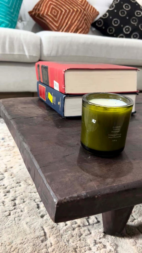 ヴィンテージ セヌフォ ベンチコーヒーテーブル：アフリカンウッド