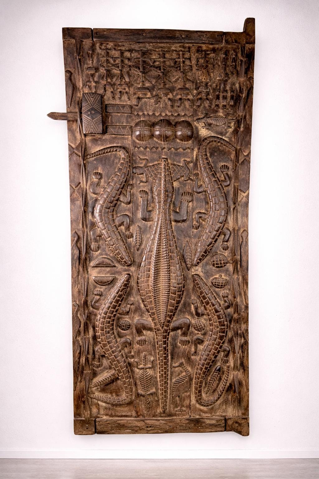 African Tribal Crocodile Door – Dogon People, Mali Carving - Etsy