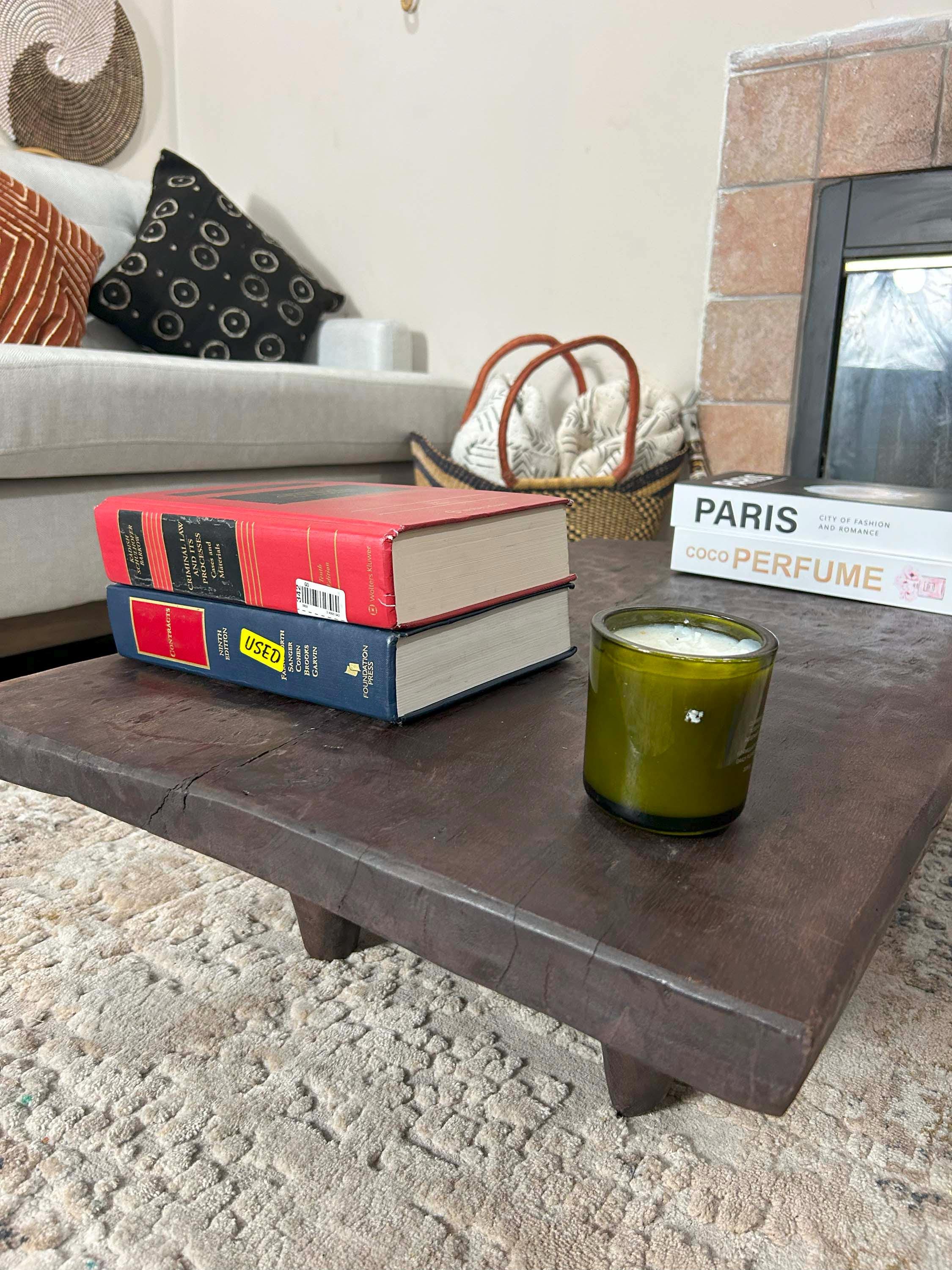 ヴィンテージ セヌフォ ベンチコーヒーテーブル：アフリカンウッド