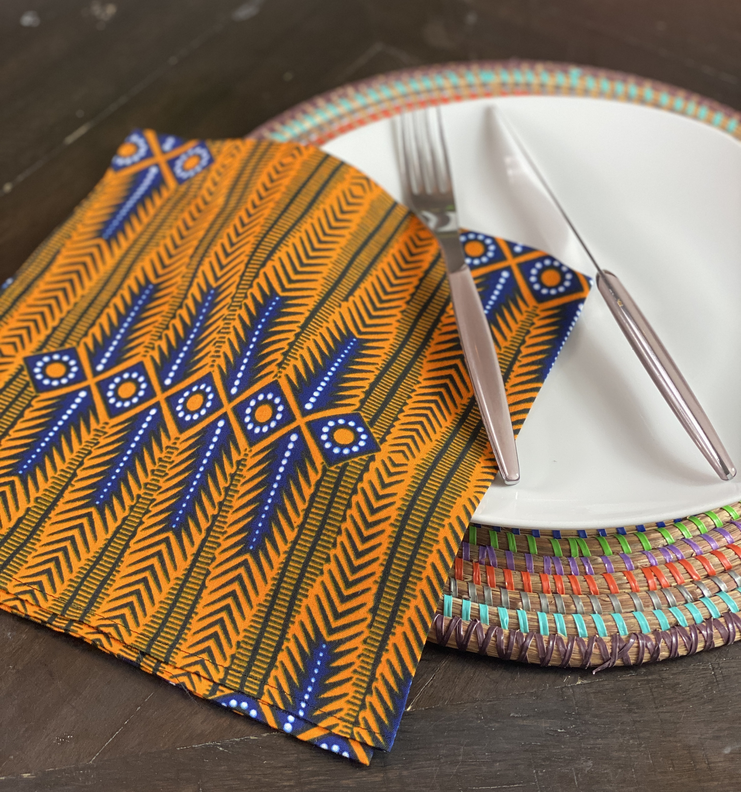Ankara Cloth Napkins (set of 2): African Print Table Decor - Etsy