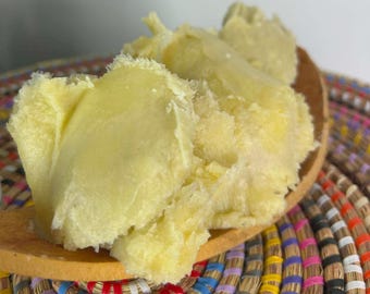 Manteca de karité africana cruda: Hidratante sin refinar para piel seca