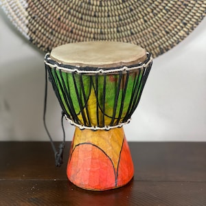Drum Handmade Musical Instrument| Home Décor Gift| Art Décor Made in Mali| Interior Décor| Housewarming| African Tam Tam Drum Made in Mali