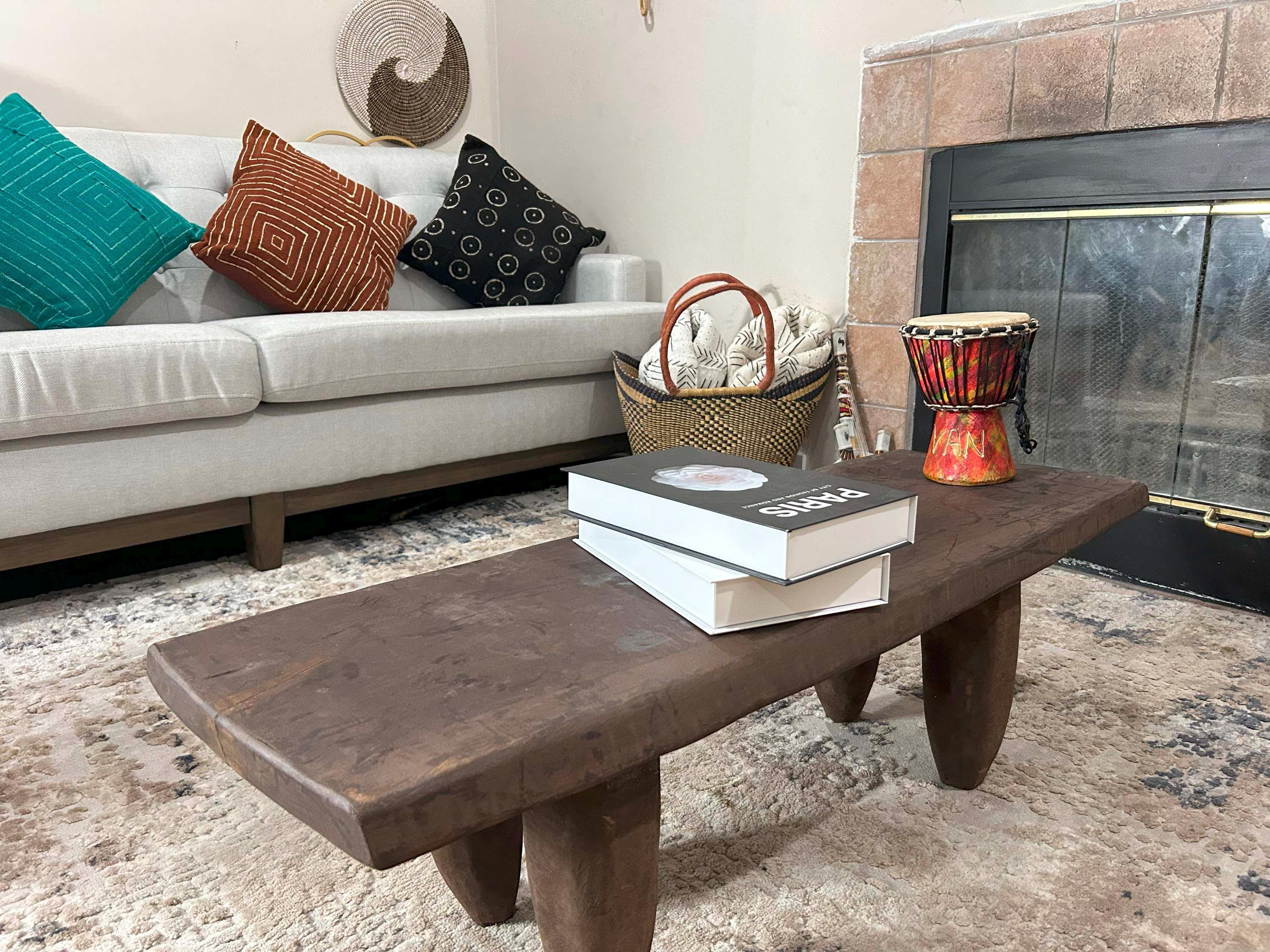 vintage Senufo bench stool table セヌフォ族 Vintage Senufo Long Stool Table | Design MIX Gallery