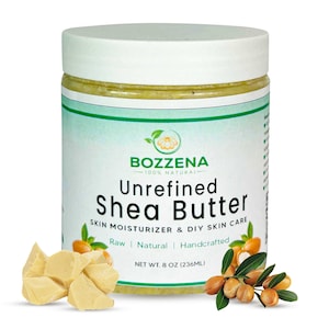 Raw Shea Butter - 100% Pure African Shea Butter| Unrefined Moisturizer for Extremely Dry Skin, DIY Lip Balm, Body Butter, Lotion, and Soap