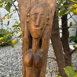 African Women Wall Hanging Living Art Decor/ Senufo  African Wall Decoration/Traditional Vintage Wall Decor/ Antique Art Home Wall Decor/