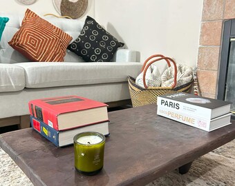 ヴィンテージ セヌフォ ベンチコーヒーテーブル：アフリカンウッド