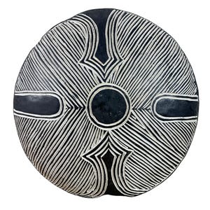 Zulu Round Shield – Handcrafted Vintage African Art