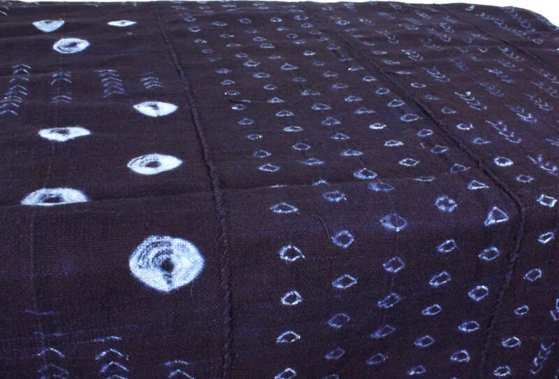 Indigo Fabric/ Mali Indigo Blanket Throw Bedding/fish/ Etsy