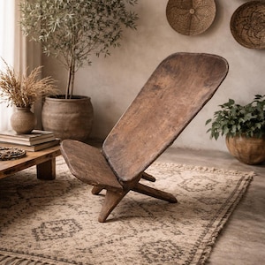 アフリカ　チェア　椅子　ビンテージ Antique africa chair - Etsy 日本